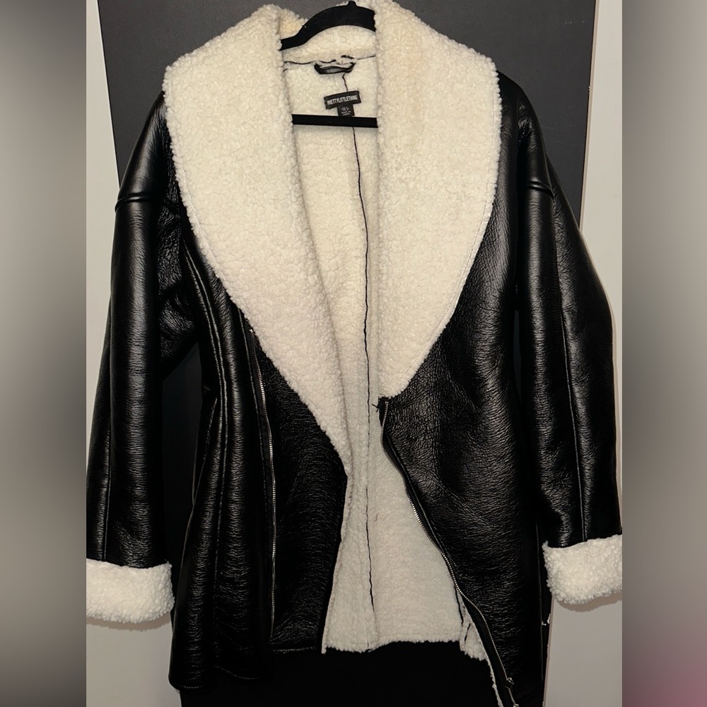 Black and Cream Teddy Jacket